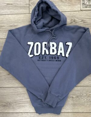 DLZ HOODIE -COOL RIVER WITH NAVY APPLIQUE