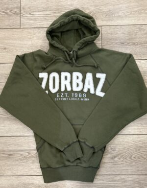 DLZ HOODIE-TURF WITH WHITE APPLIQUE