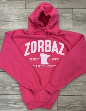 DLZ HOT PINK HOODIE-HOCKEY