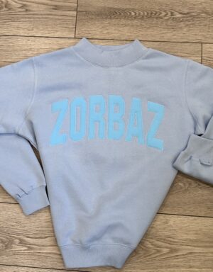 DLZ MOCK NECK-PALE BLUE